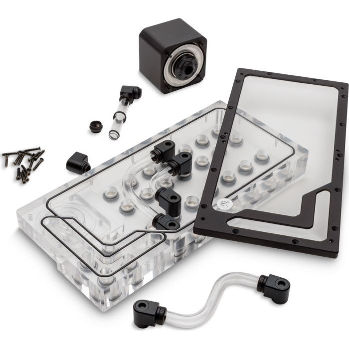 Резервуар для СЖО Ekwb EK-QuantumX Loophole Distroplate D5 PWM - Black (3831109908440) (3831109908440) изображение 5