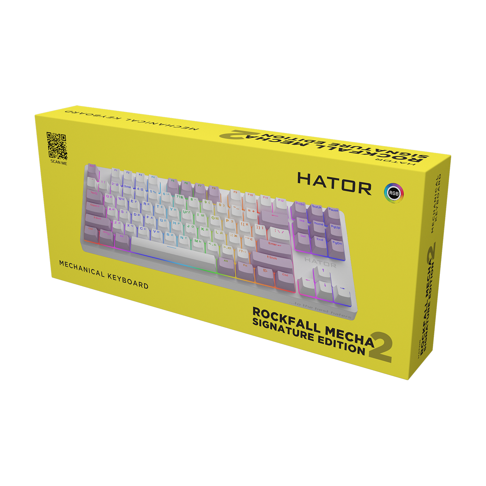 Клавиатура Hator Rockfall 2 Mecha Signature Edition USB Black/Orange/Black (HTK-520-BOB) изображение 6