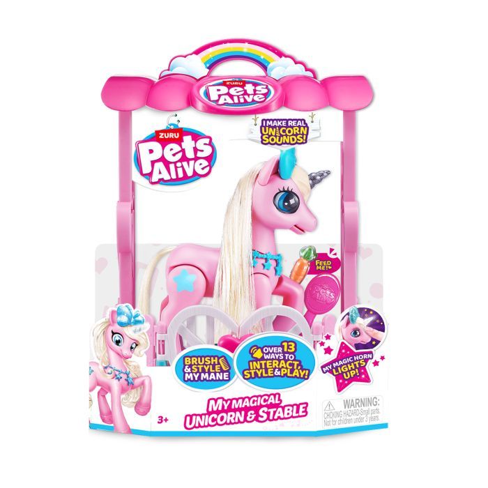 Интерактивная игрушка Pets & Robo Alive S2 Волшебный единорог в домике (9545)