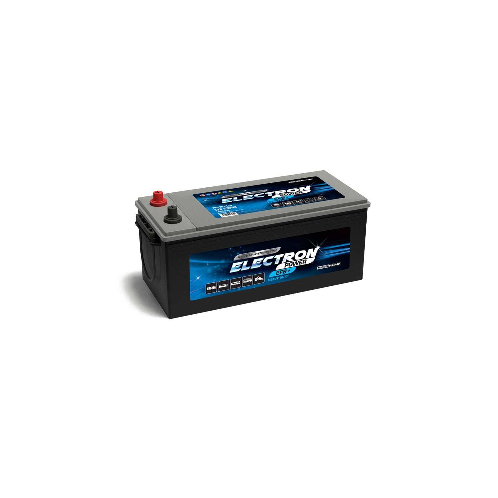 Аккумулятор автомобильный ELECTRON TRUCK SHD SMF EFB 235Ah бокова(+/-) 1250EN (730002125)