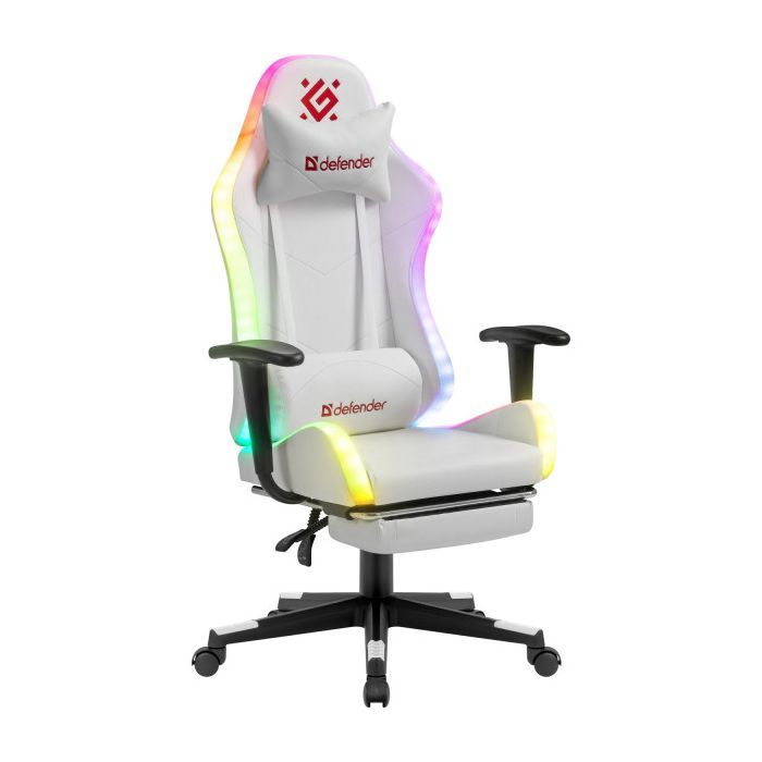 Крісло ігрове Defender Watcher RGB White (64336)