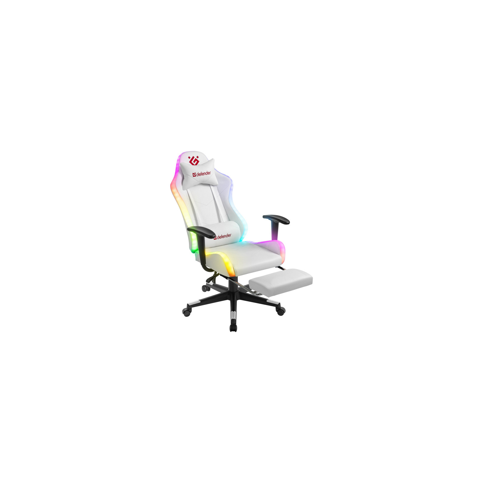 Крісло ігрове Defender Watcher RGB White (64336) зображення 4