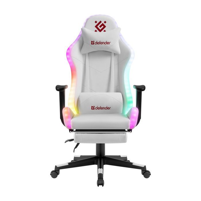 Крісло ігрове Defender Watcher RGB White (64336) зображення 6