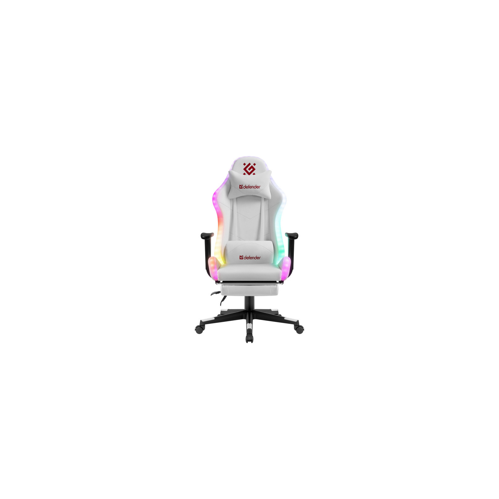 Крісло ігрове Defender Watcher RGB White (64336) зображення 6