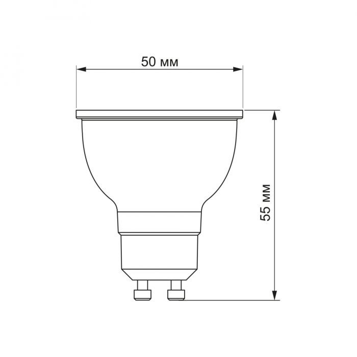 Лампочка Videx MR16eL 7W GU10 4100K (VL-MR16eL-07104) зображення 3