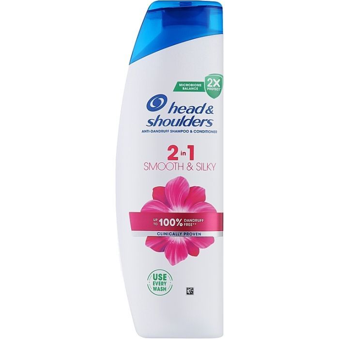 Шампунь Head & Shoulders 2 в 1 Против перхоти Гладкие и шелковистые 330 мл (8700216304856)