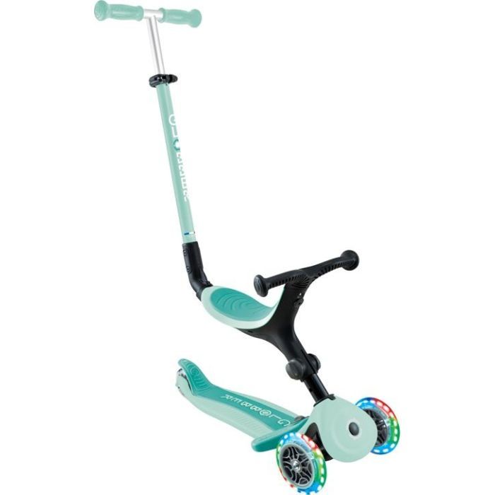 Самокат Globber Go Up Active 1+ до 20/50 кг Led  фісташково-рожевий (744-110)