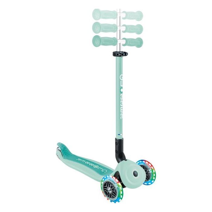 Самокат Globber Go Up Active 1+ до 20/50 кг Led  фісташково-рожевий (744-110) зображення 3