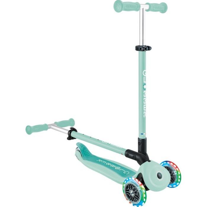Самокат Globber Go Up Active 1+ до 20/50 кг Led  фісташково-рожевий (744-110) зображення 4