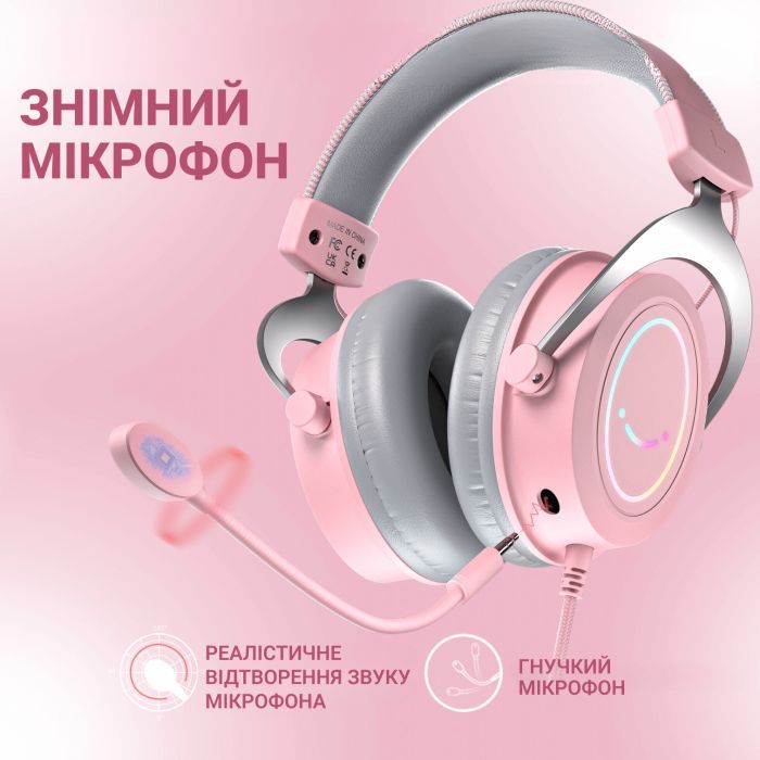 Наушники Fifine H3 RGB Pink (H3P) изображение 7