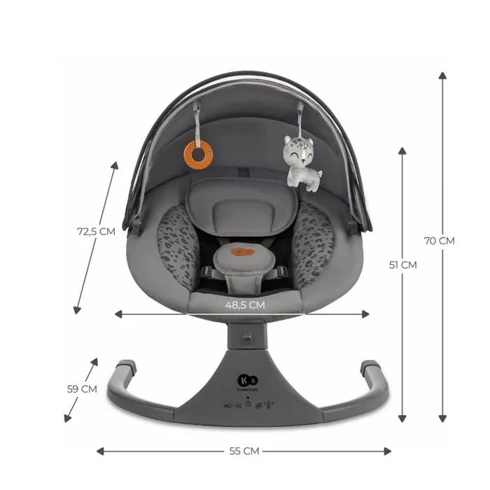 Кресло-качалка Kinderkraft Lumi 2 Light Grey (5902533925018) изображение 11