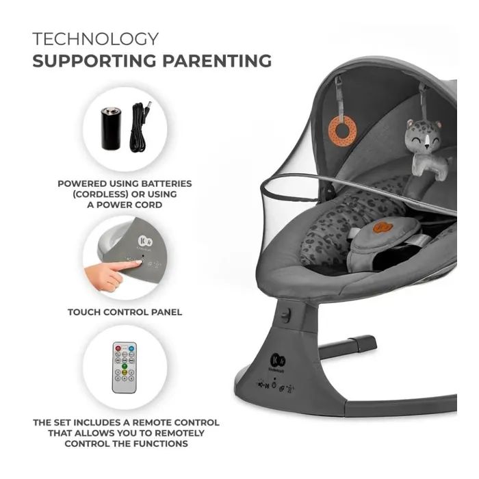 Кресло-качалка Kinderkraft Lumi 2 Light Grey (5902533925018) изображение 9