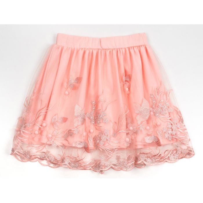 Спідниця дитяча Breeze фатинова з вишивкою (14197-152G-peach) зображення 2
