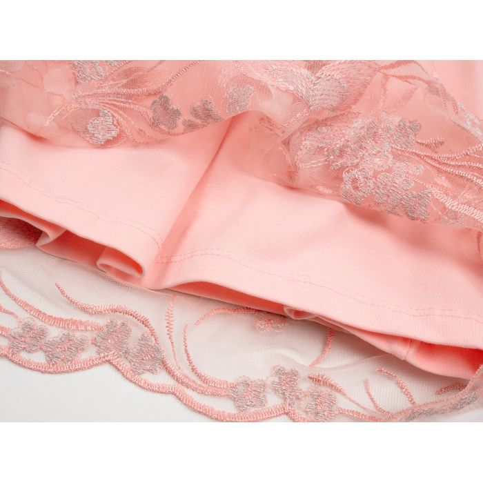 Спідниця дитяча Breeze фатинова з вишивкою (14197-152G-peach) зображення 4