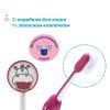Детская зубная щетка Chicco на присоске, 3-6 лет розовая (8058664174720) (12083.00) изображение 3