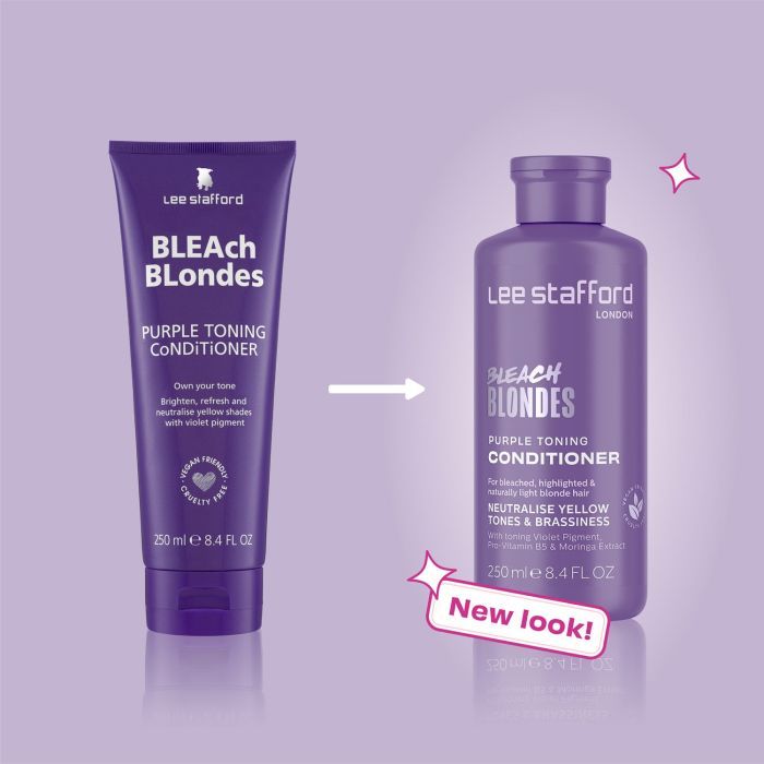 Кондиционер для волос Lee Stafford Bleach Blondes Purple Toning Conditioner 50 мл (5060282708372) изображение 2