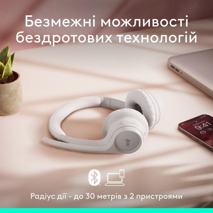 Наушники Logitech Zone 300 Bluetooth Graphite (981-001407) изображение 4