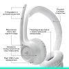 Наушники Logitech Zone 300 Bluetooth Off-White (981-001417) изображение 6