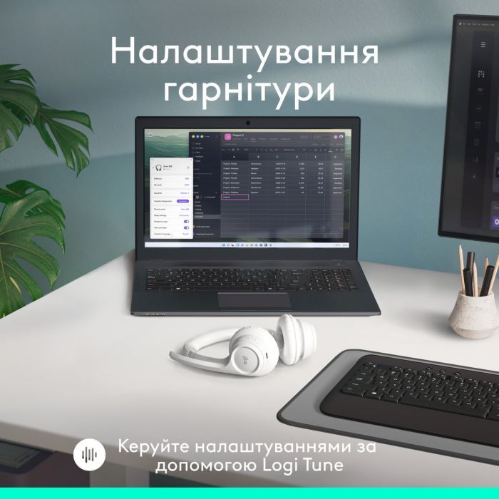 Наушники Logitech Zone 300 Bluetooth Graphite (981-001407) изображение 9