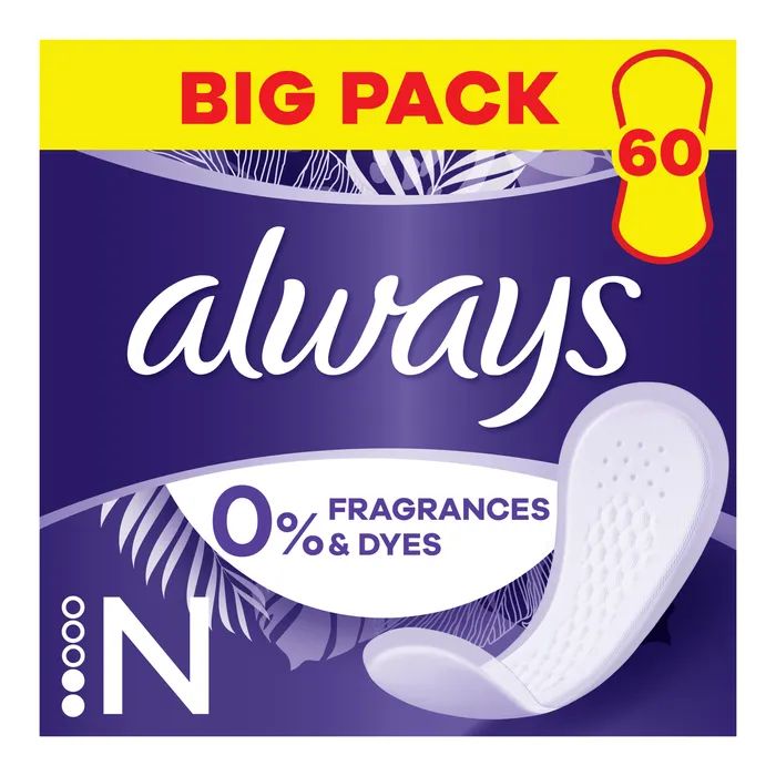 Ежедневные прокладки Always Daily Fresh Normal Без запаха 60 шт. (8700216461863)