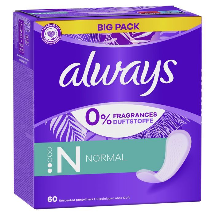 Щоденні прокладки Always Daily Fresh Normal Без запаху 60 шт. (8700216461863/8001090131263) зображення 2