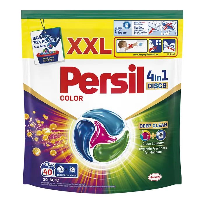 Капсули для прання Persil 4in1 Discs Color Deep Clean 40 шт. (9000101599497)