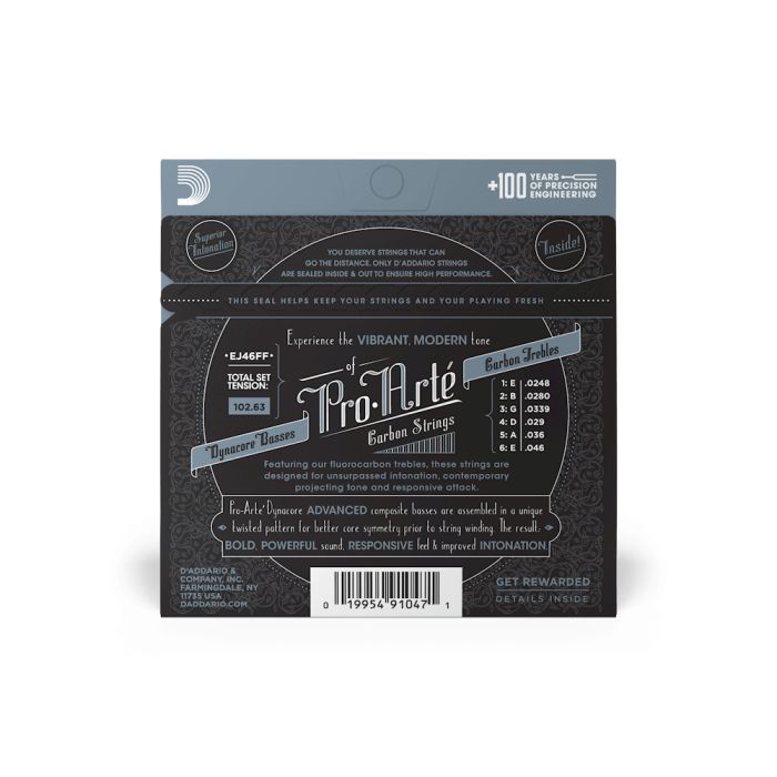 Струны для гитары D'Addario Pro-Arte Carbon Hard Tension (EJ46FF) изображение 3