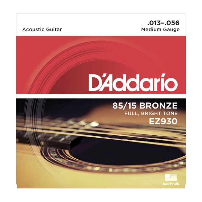 Струни для гітари D'Addario 85/15 Bronze Medium (13-56) (EZ930)