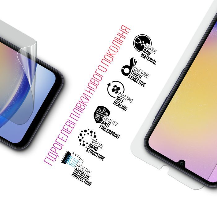 Пленка защитная Armorstandart Kit Clear + Anti-Blue Samsung A25 5G (A256) (ARM80686) изображение 3