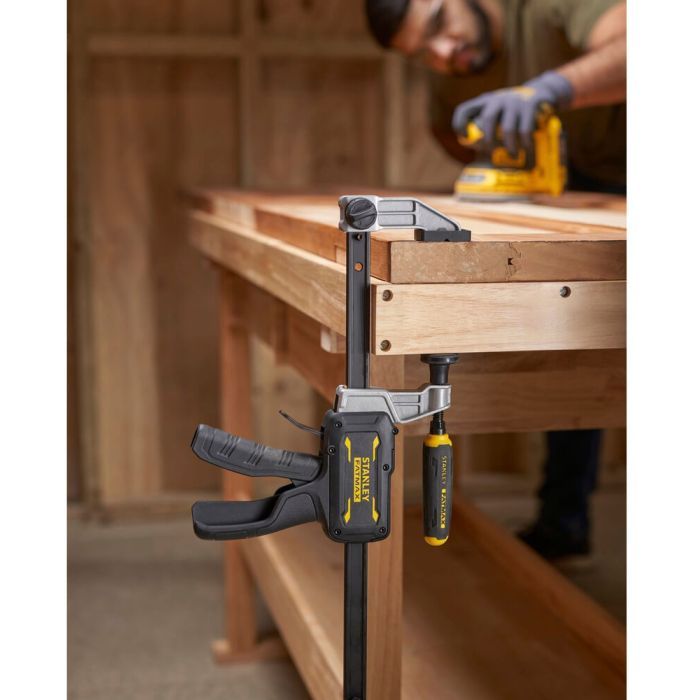 Струбцина Stanley FatMax гібридна, 600мм, тиск мін/макс 136/374 кг (FMHT83008-0) зображення 4