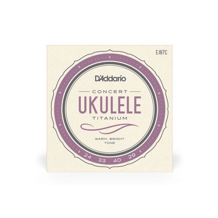Струны для гитары D'Addario Titanium Ukulele Concert (EJ87C)