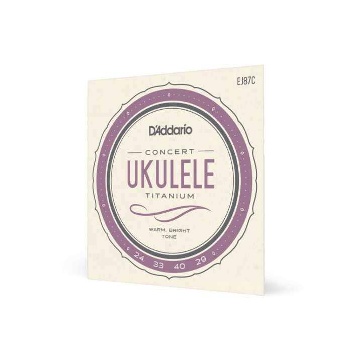 Струны для гитары D'Addario Titanium Ukulele Concert (EJ87C) изображение 2