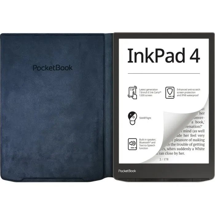 Чехол для электронной книги Pocketbook 743 Charge cover blue (N-QI-PU-743G-NB-WW) изображение 4
