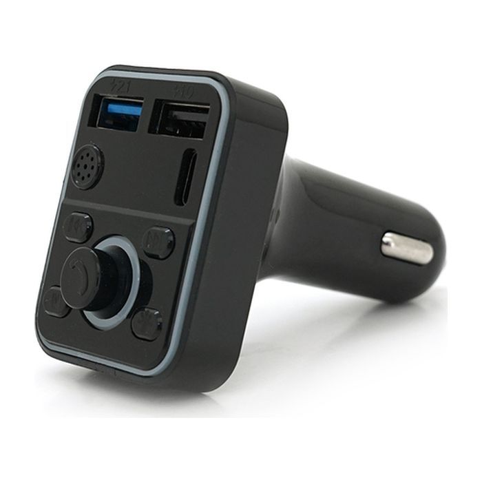 FM модулятор Voltronic D1, підсвітка 7 кольорів, 1.5-3.1A, USB, TF (FM-D1-7Col) зображення 2