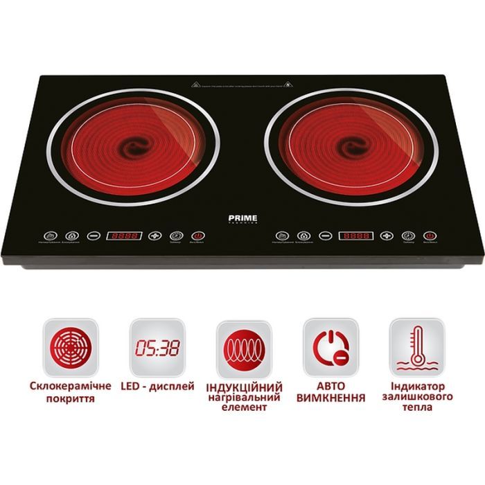 Настільна плита PRIME Technics PHC 3628 GB зображення 10