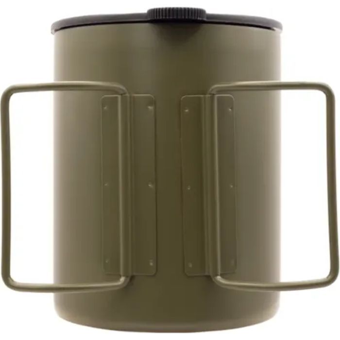 Чашка туристическая Tramp зі складаними ручками та поїлкою 500 мл Olive (UTRC-142-olive) изображение 2