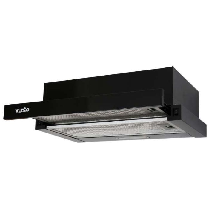Витяжка кухонна Ventolux GARDA 50 BK (500) LED зображення 2