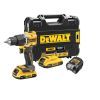 Шуруповерт DeWALT ударный XR Li-Ion 18 В 2 Ач, 68 Нм, 0-450/0-1650 об/мин,TSTAK (DCD100YD2T)
