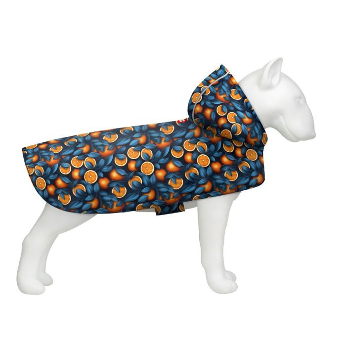 Дождевик для животных WAUDOG Clothes Накидка с капюшоном Апельсины XXS (354-4054)