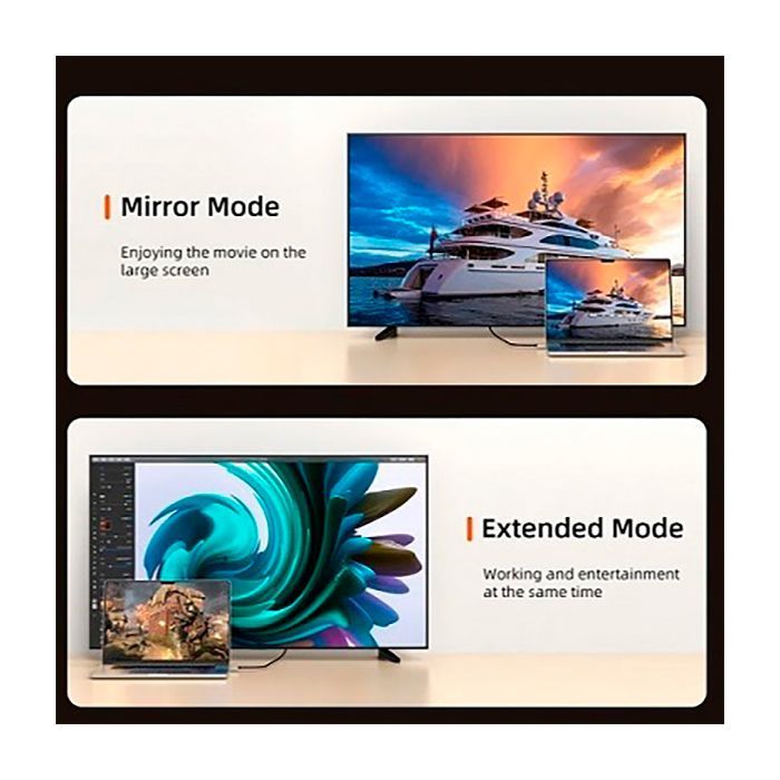 Кабель мультимедийный USB-C to HDMI 2.0m Cabletime (CA914258) изображение 4