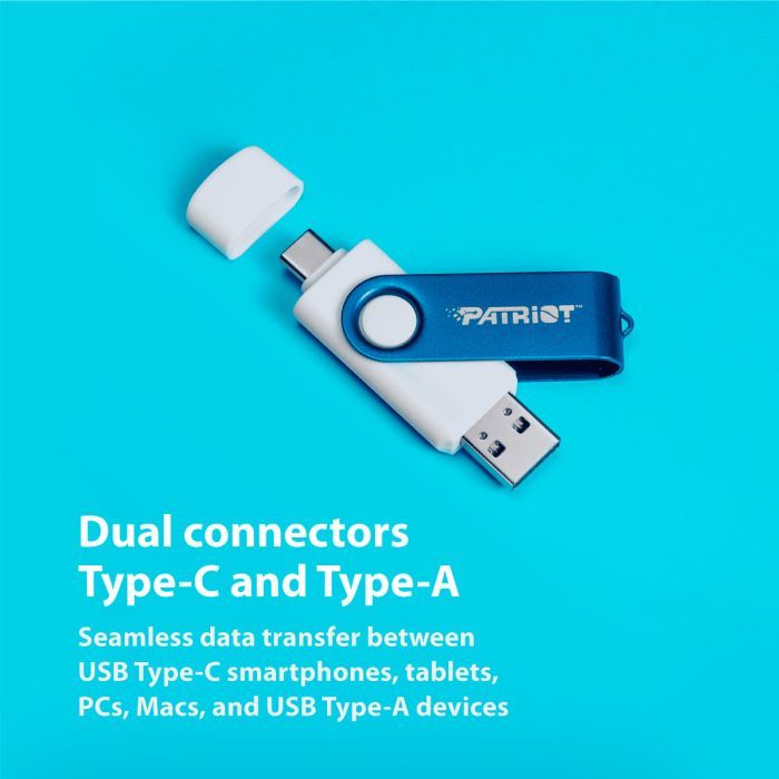 USB флеш накопитель Patriot 64GB Xporter X550 USB 3.2/Type-C (PS64GX550AAD) изображение 6