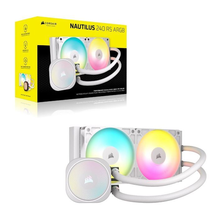 Система жидкостного охлаждения Corsair NAUTILUS 240 ARGB White (CW-9060094-WW) изображение 11