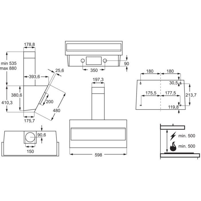Витяжка кухонна Electrolux LFV316K зображення 8