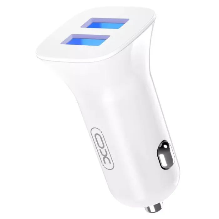 Зарядний пристрій XO TZ10 2.4A/2 USB + Type-C White (XO-TZ10-TC-WH) зображення 2