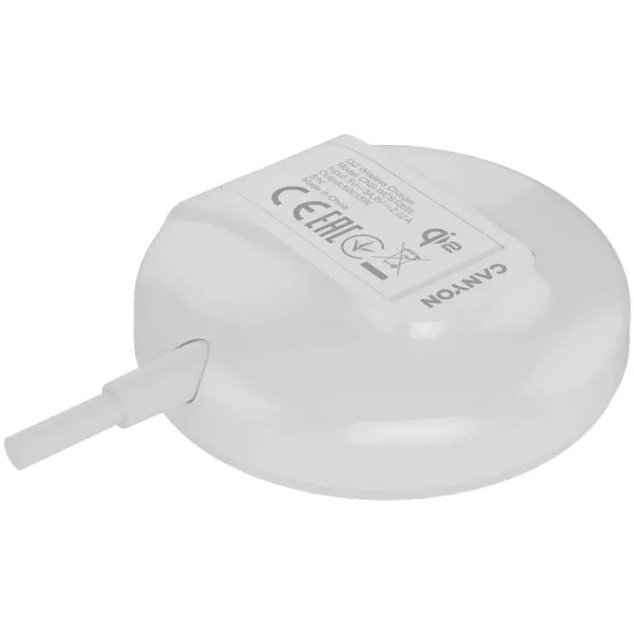 Зарядний пристрій Canyon wireless charger WS-105 15W Qi2 White (CNS-WCS105W) зображення 6