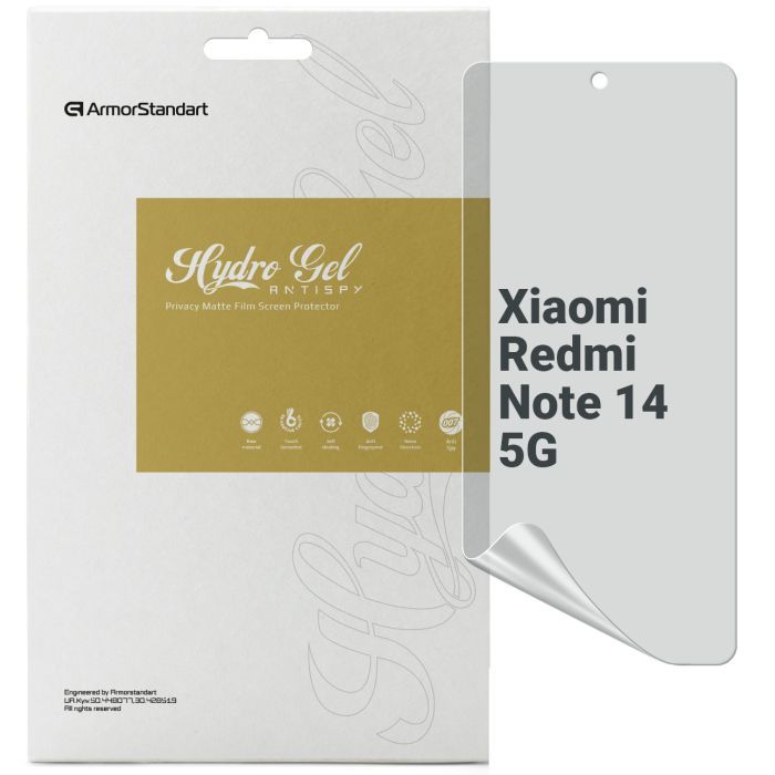 Пленка защитная Armorstandart Anti-spy Xiaomi Redmi Note 14 5G (ARM79668)