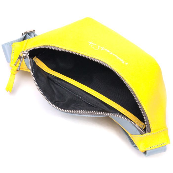 Сумка Grande Pelle Желто-голубая (16760) изображение 6