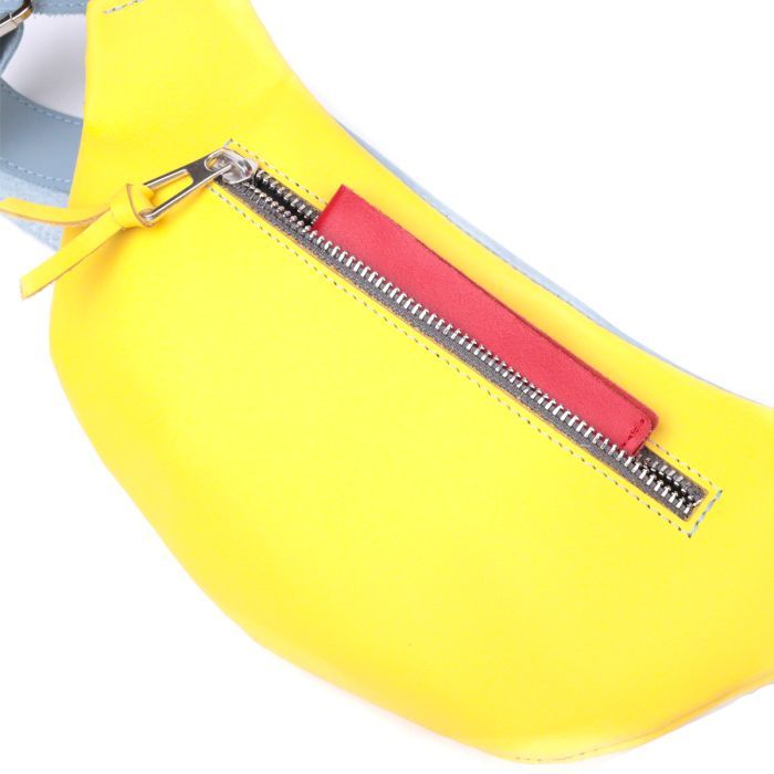 Сумка Grande Pelle Желто-голубая (16760) изображение 8