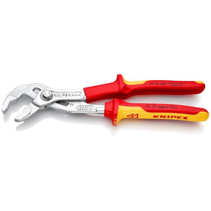 Кліщі KNIPEX сантехнічні Cobra VDE 87 26 250 (електроізольовані 1000V) (87 26 250) зображення 2