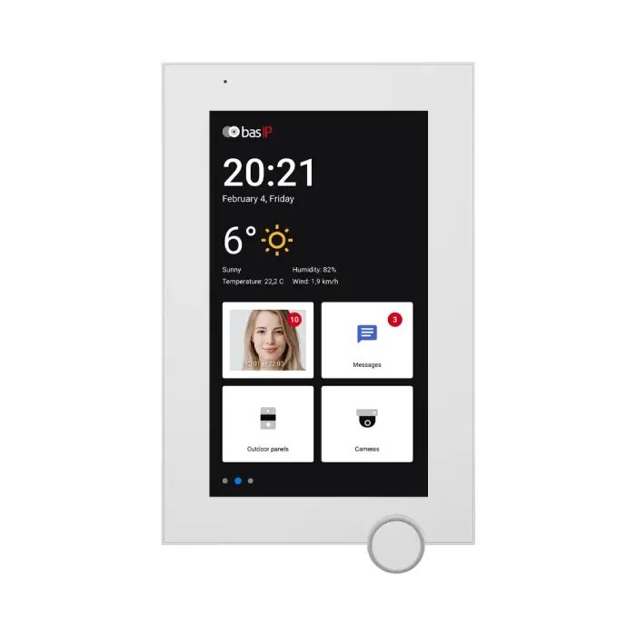 Видеодомофон Bas-IP AZ-07LF Android WiFi white изображение 4